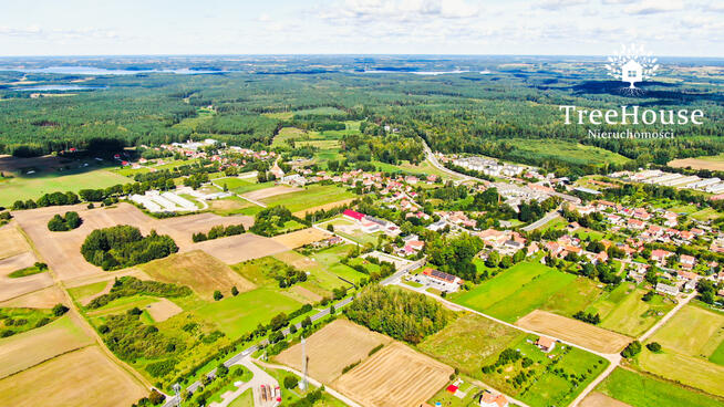 Duża działka budowlana w Pozezdrzu, gm. Węgorzewo.