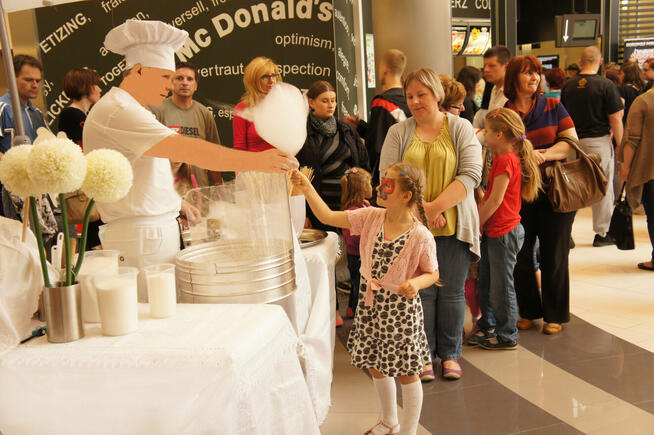 Maszyna do waty cukrowej Części Wata cukrowa Patyki Barwniki