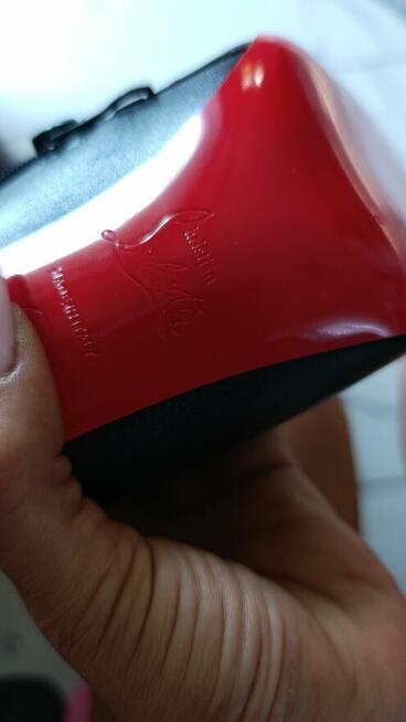 Szpilki botki Louboutin czerwona podeszwa używane