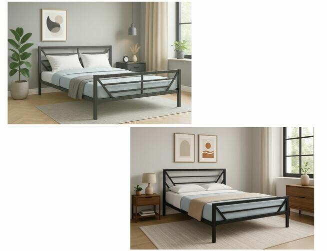 Stelaż łóżka łóżko metalowe sztywne producent loft