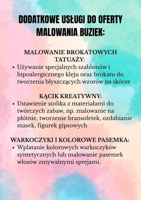 Malowanie Buziek