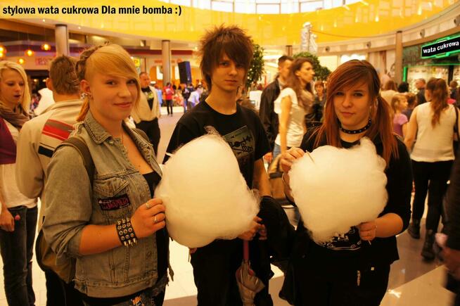 Maszyna do waty cukrowej Części Wata cukrowa Patyki Barwniki