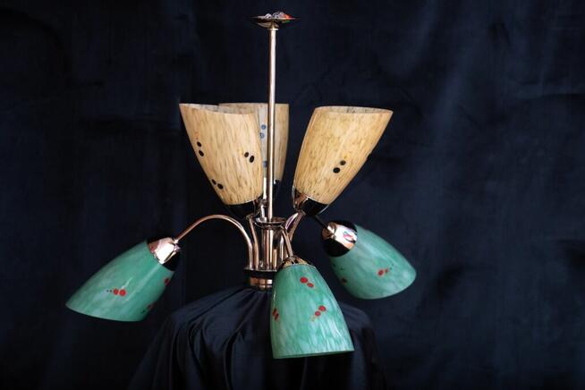 Żyrandol lata 60 New Look Pop-Art Mid-Century Vintage PRL