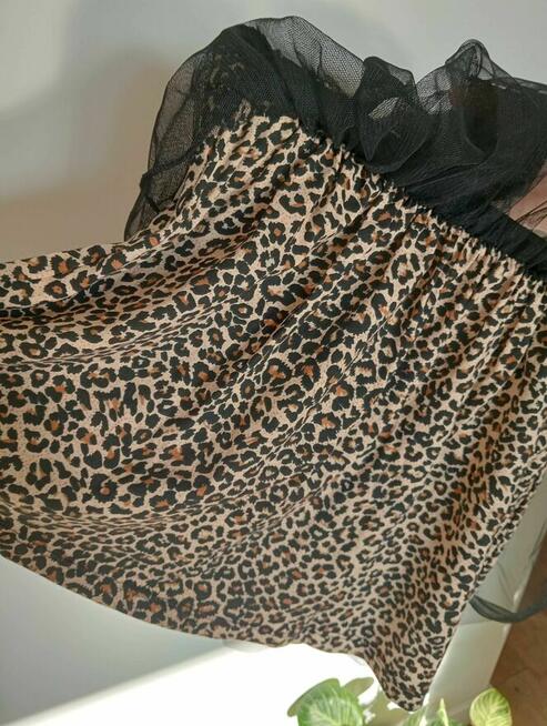 Spódniczka panterka z tiulem 5-6 lat