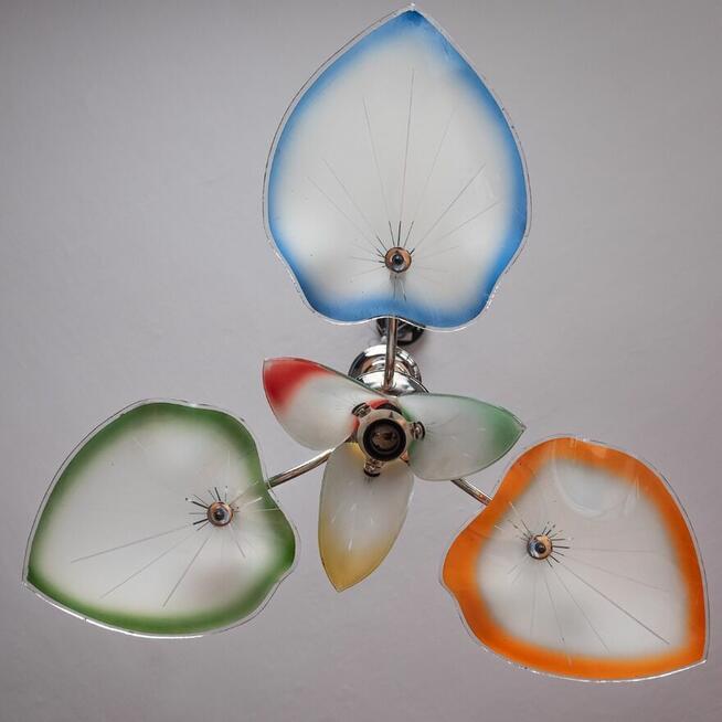 Żyrandol lata 60 New Look Pop-Art Mid-Century Vintage PRL