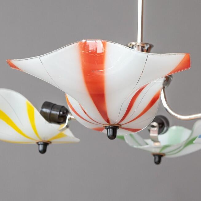 Żyrandol lata 60 New Look Pop-Art Mid-Century Vintage PRL