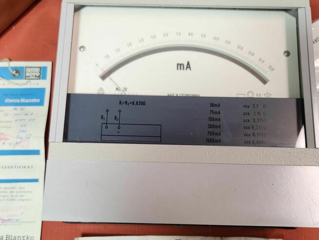 Miliamperomierz przyrząd mierniczy