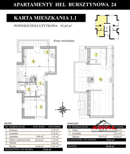 Mieszkanie Hel, Bursztynowa