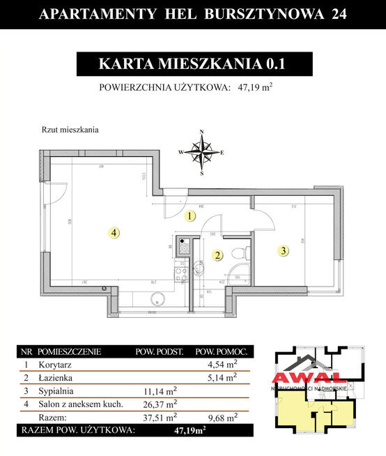 Mieszkanie Hel, Bursztynowa