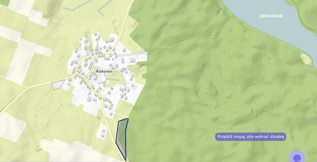 Działka inwestycyjna Rakowo gm. Borne Sulinowo