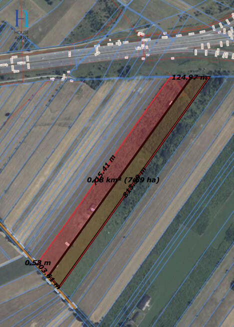 Działka inwestycyjna Stryków,