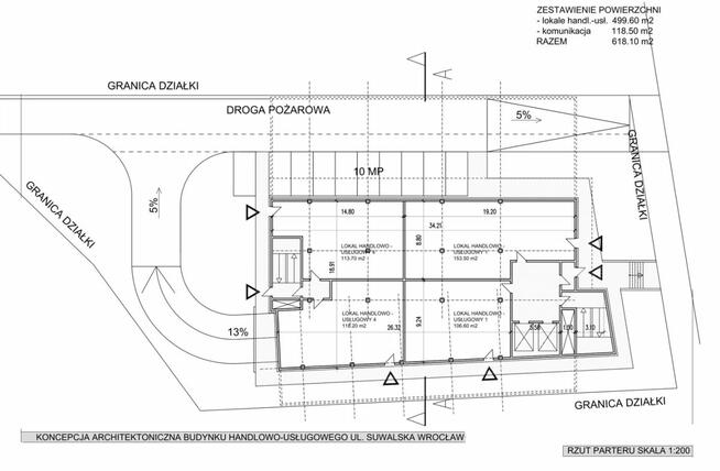 Działka usługowa Wrocław gm. Wrocław-Fabryczna Maślice, Suwalska