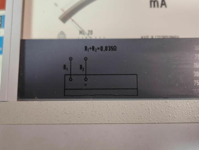 Miliamperomierz przyrząd mierniczy