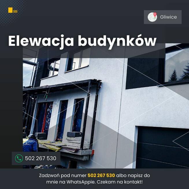 Praca Gwilice, elewacje, dachy, dekarz