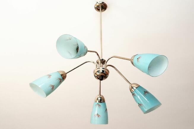 Żyrandol lata 60 New Look Pop-Art Mid-Century Vintage PRL
