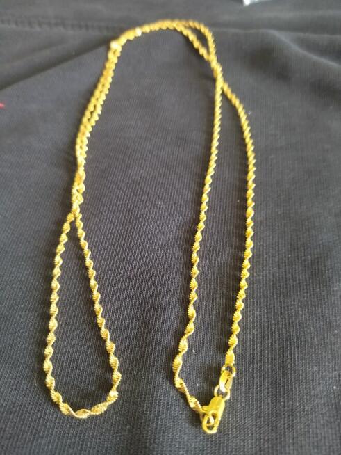 Łańcuszek złoty 18k damski nowy.