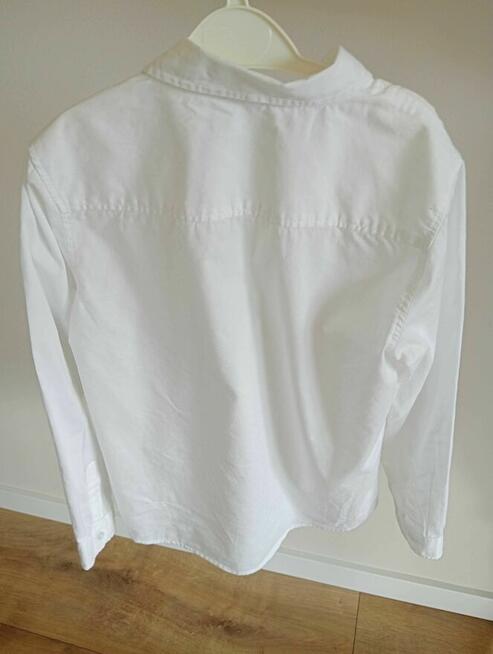 Koszula biała długi rękaw rozm.140