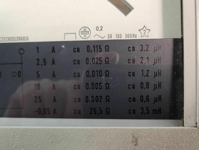 Urządzenie pomiarowe amperomierz
