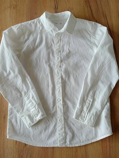 Koszula biała długi rękaw rozm.140