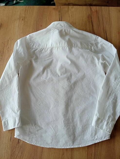Koszula biała długi rękaw rozm.140