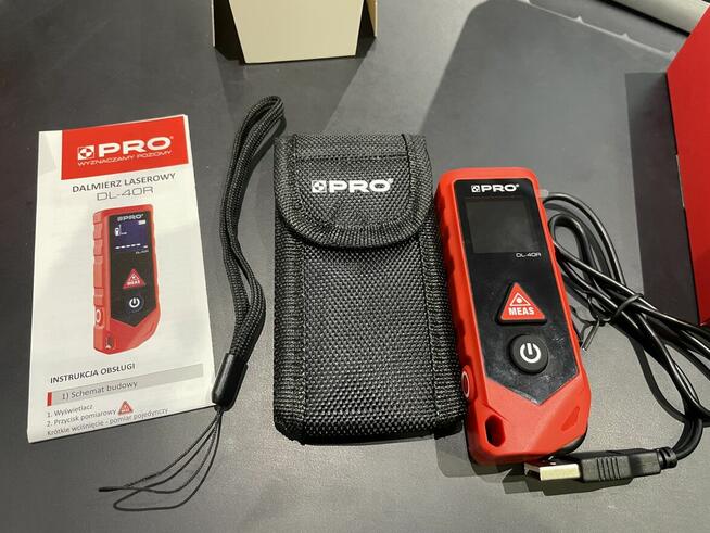 Dalmierz Laserowy DL-40R z kółkiem pomiarowym