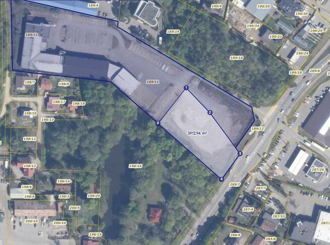 Plac 3900 m.kw. Obwodnica utwardzony wynajem Straszyn Gdańsk