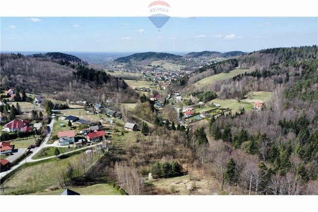 Działka w górach widokowa w sercu Beskidu Małego