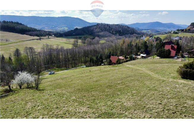 Działka w górach widokowa w sercu Beskidu Małego