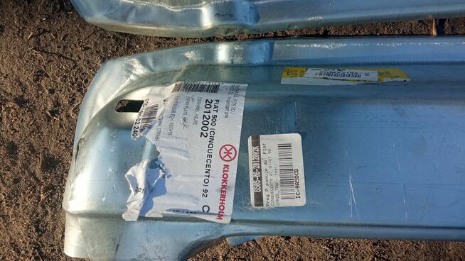 Progi zewnętrzne prawe i lewe Fiat 500