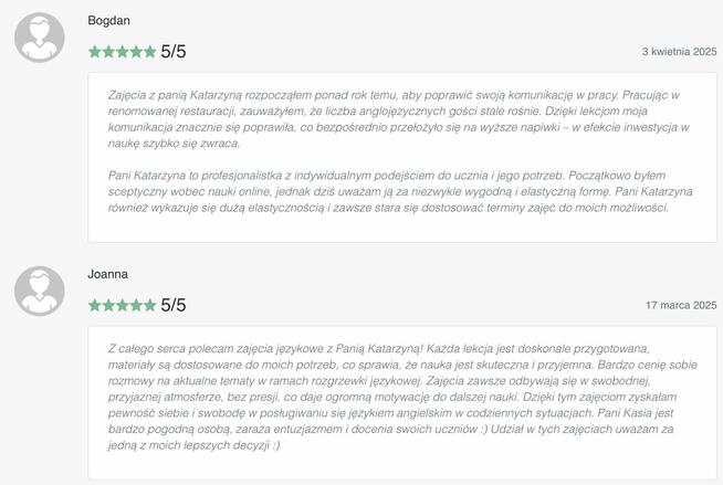 Angielski z Poliglotką - zajęcia indywidualne, lekcje