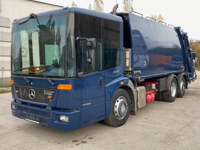 Mercedes Econic śmieciarka trzyosiowa NTM 21m3 EURO 5