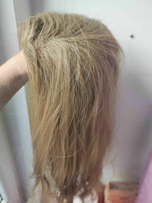 Peruka dla Kobiet Damska długie włosy ciemny blond kręcone