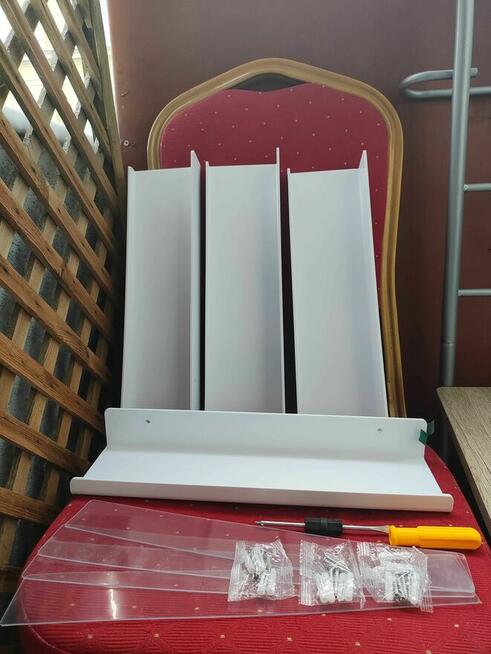 Półki Białe Kuchenne Łazienkowe Półka na przyprawy ścienne