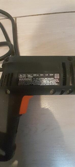 Wiertarka black &decker +wiertla