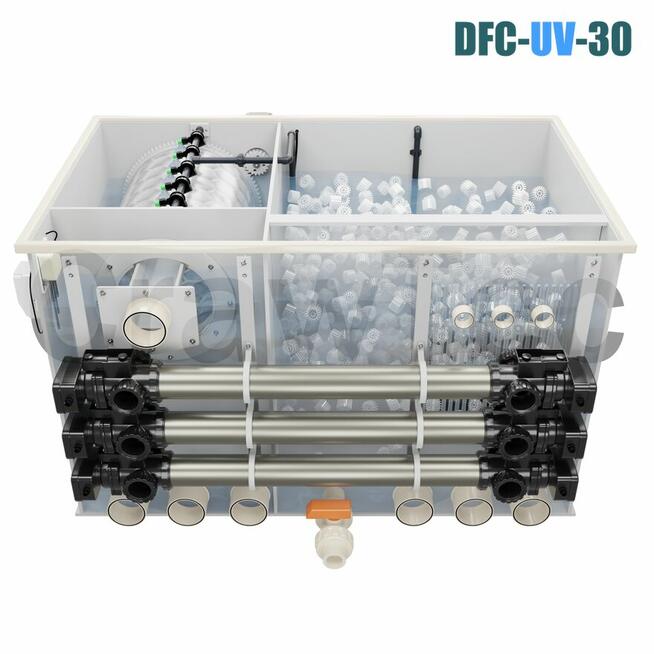 Kombinowany filtr bębnowy do oczka wodnego DFC-UV-30 (30м³)