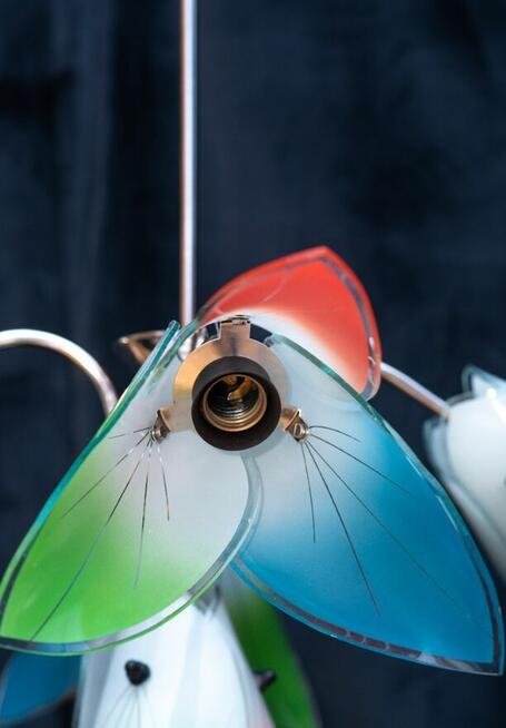 Żyrandol lata 60 New Look Pop-Art Mid-Century Vintage PRL