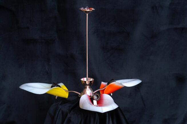 Żyrandol lata 60 New Look Pop-Art Mid-Century Vintage PRL