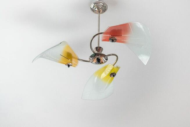 Żyrandol lata 60 New Look Pop-Art Mid-Century Vintage PRL