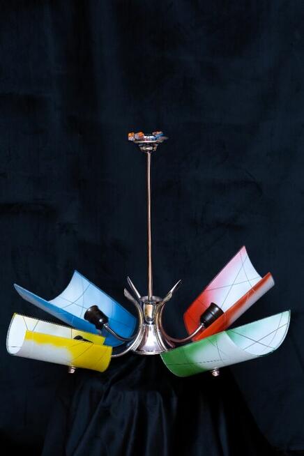 Żyrandol lata 60 New Look Pop-Art Mid-Century Vintage PRL