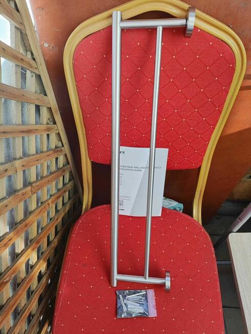 Wieszak Srebrny Stal nierdzewna Ręczniki Łazienkowy ścienny