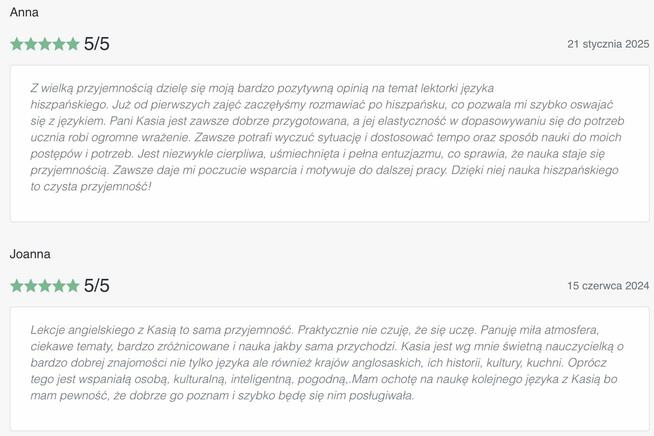 Angielski z Poliglotką - zajęcia indywidualne, lekcje