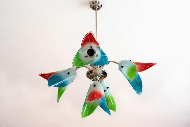 Żyrandol lata 60 New Look Pop-Art Mid-Century Vintage PRL