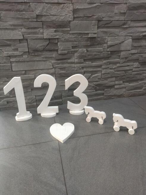 Zestaw drewniany, rekwizyty do sesji dziecięcej