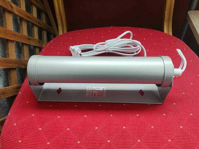 Lampa Ścienna Srebrna Eglo Kinkiet Lampka nad Lustro Obraz