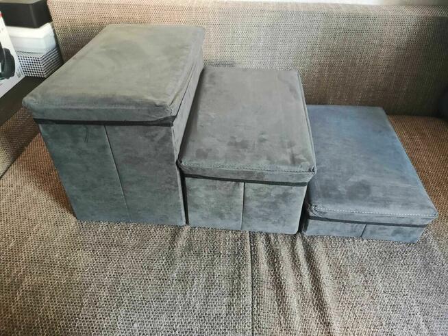 Schody Dla Psa Zwierząt Pufa schowkiem Schodki Podest Rampa