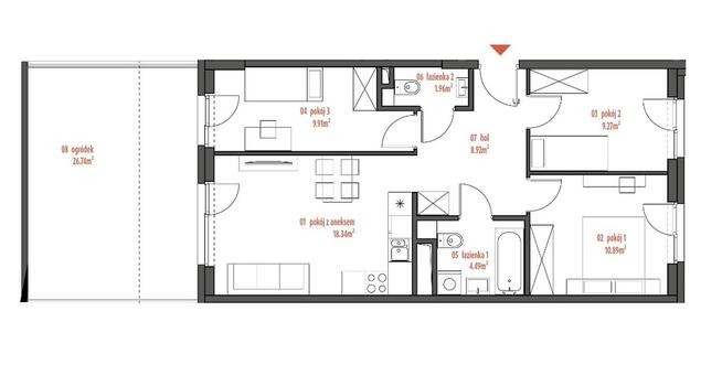 Kompaktowe 4 pokoje z ogródkiem Kamionek