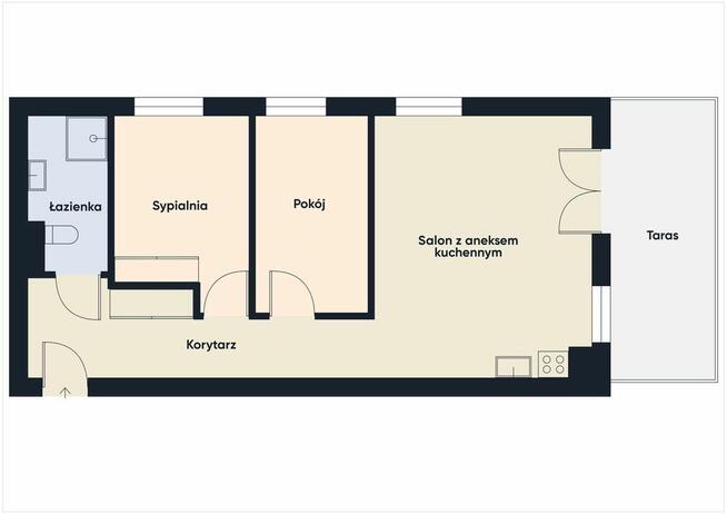 3-pokoje, duży taras, Osiedle Unii Europejskiej