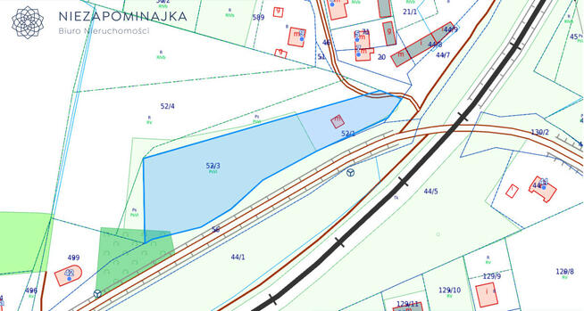 Działka leśna Prokowo gm. Kartuzy, Leśna