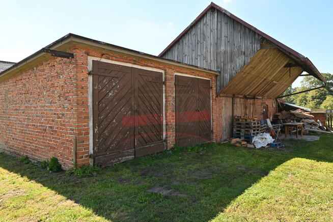 Zwóz, gmina Dobrodzień Dom, budynki i 1 ha działki