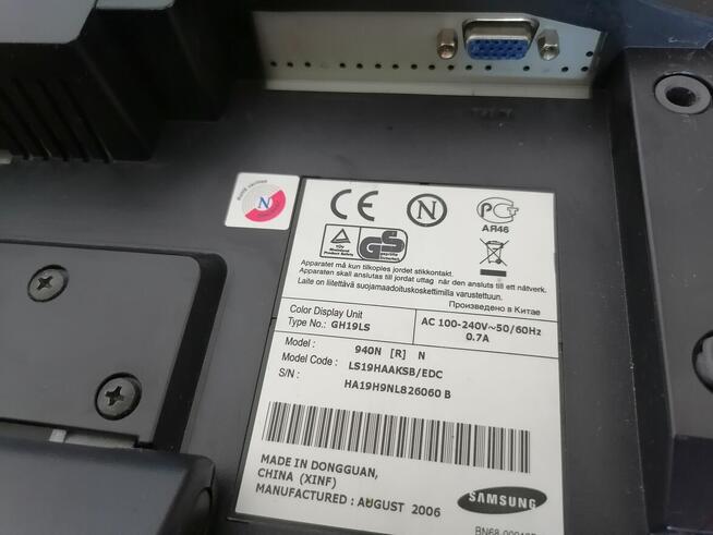 Monitor do komputera Samsung 19 940N 1280 x 1024